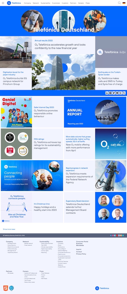 Product Catalogue Services for Telefonica Germany